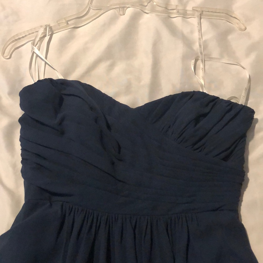 Navy blue floorlength gown